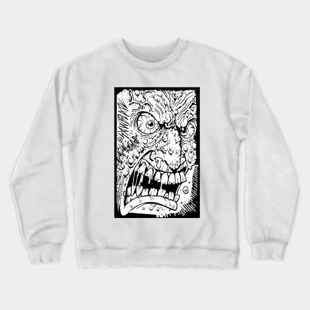 Angry Man Crewneck Sweatshirt by sawblade666